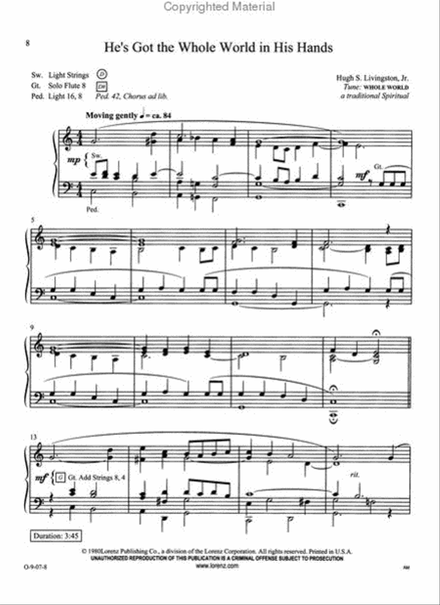 Easy Organ Library, Vol. 44 Organ Solo scores gallery preview page 3