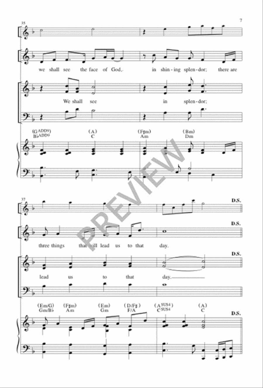 Faith, Hope and Love 3-Part scores gallery preview page 8