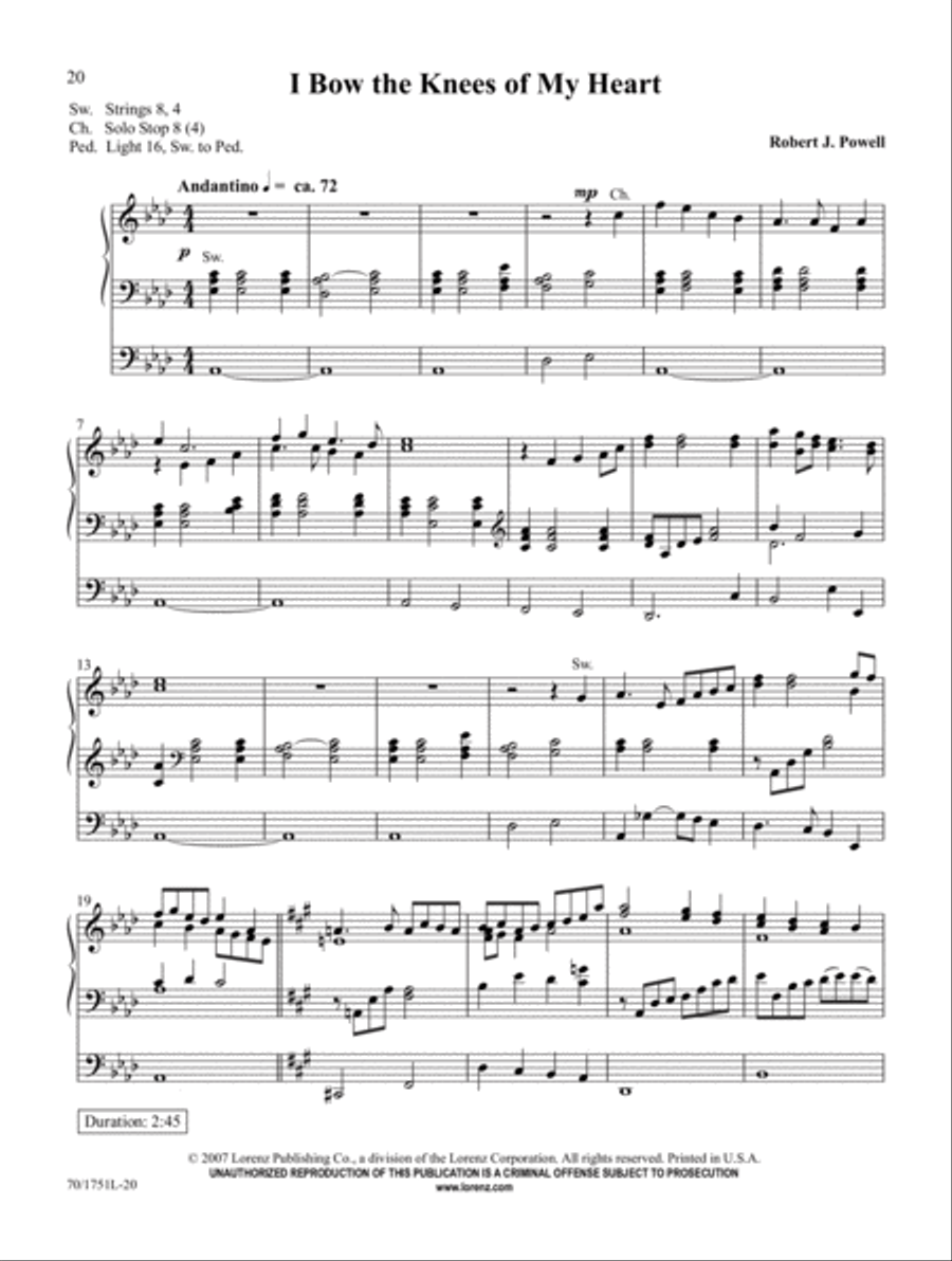 From Penitence to Glory From Penitence to Glory Organ Solo scores gallery preview page 8