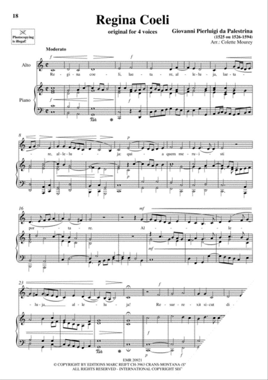 100 Ave Maria Volume 8 Alto Voice scores gallery preview page 9