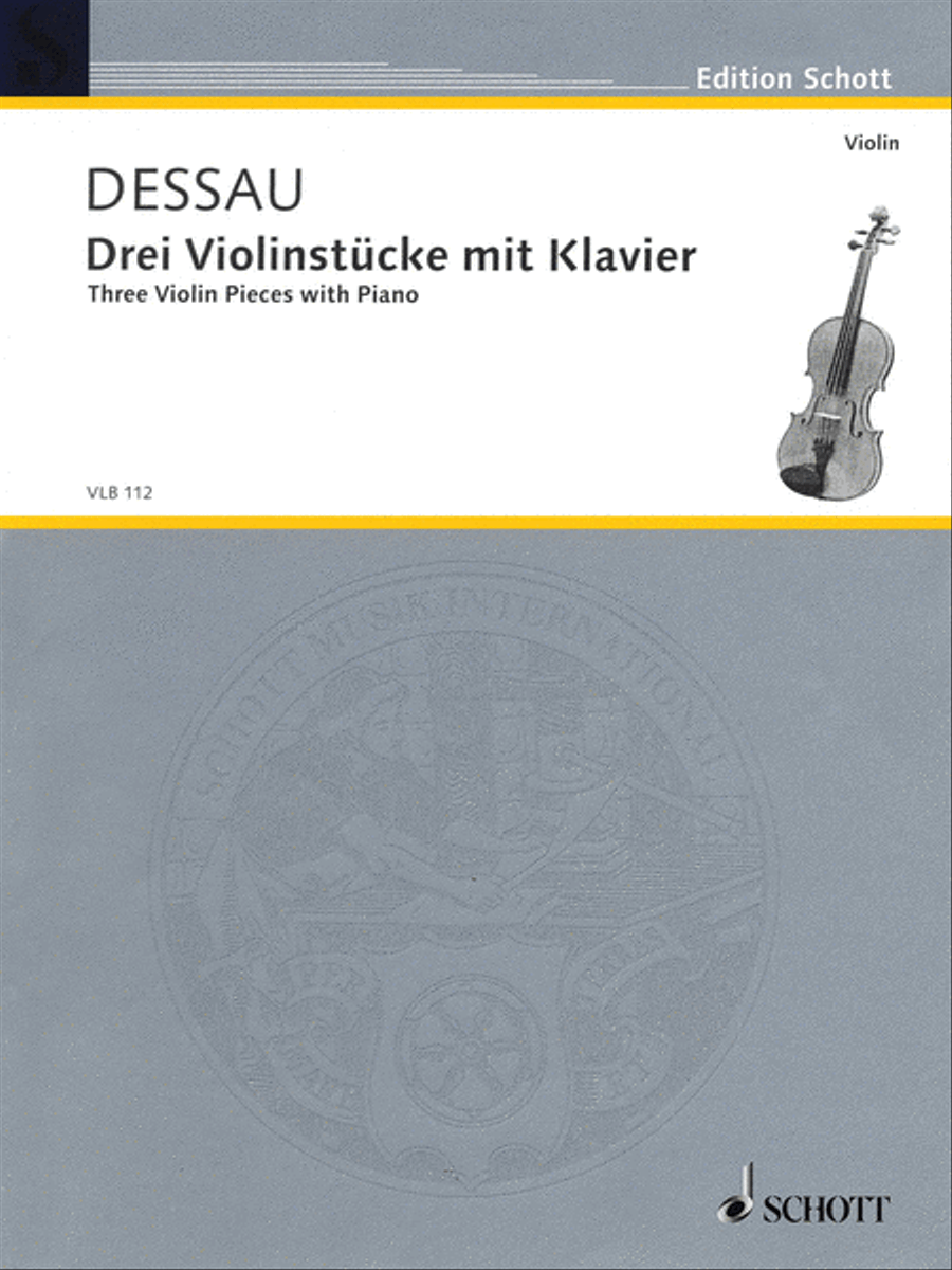 3 Violin Pieces with Piano Violin Solo scores gallery preview page 1