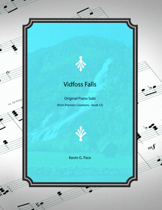 Book cover for Vidfoss Falls - advanced piano solo