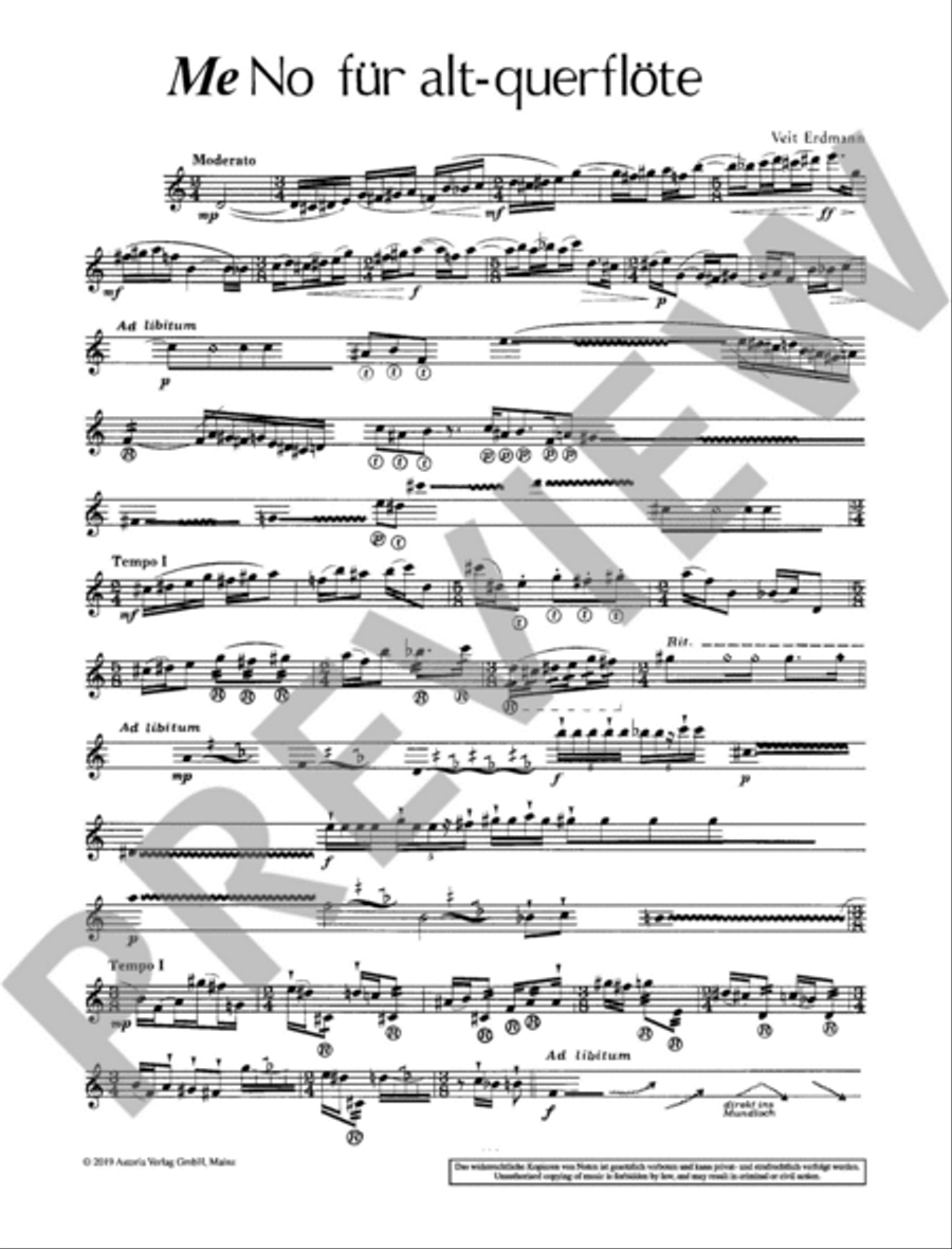 Me No Me No Flute scores gallery preview page 3