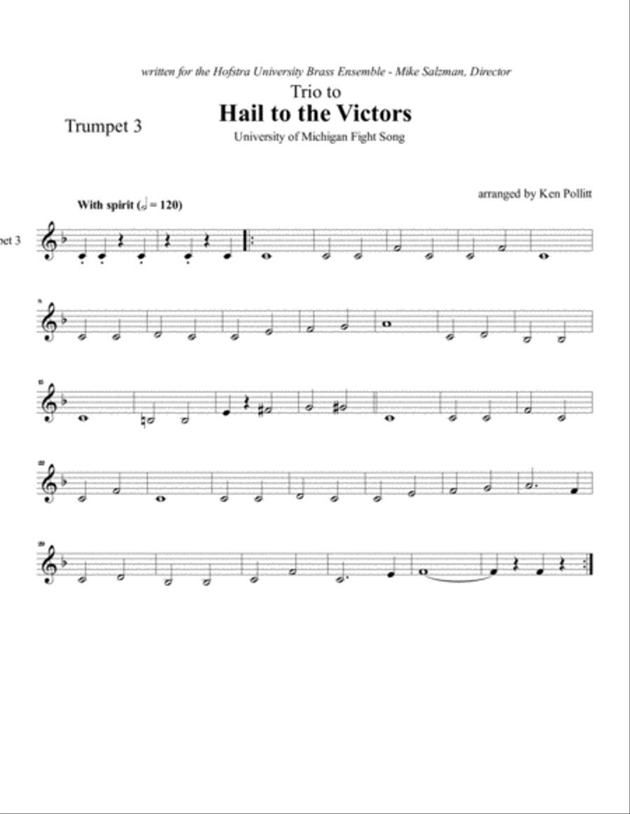 Hail to the Victors Small Ensemble scores gallery preview page 5
