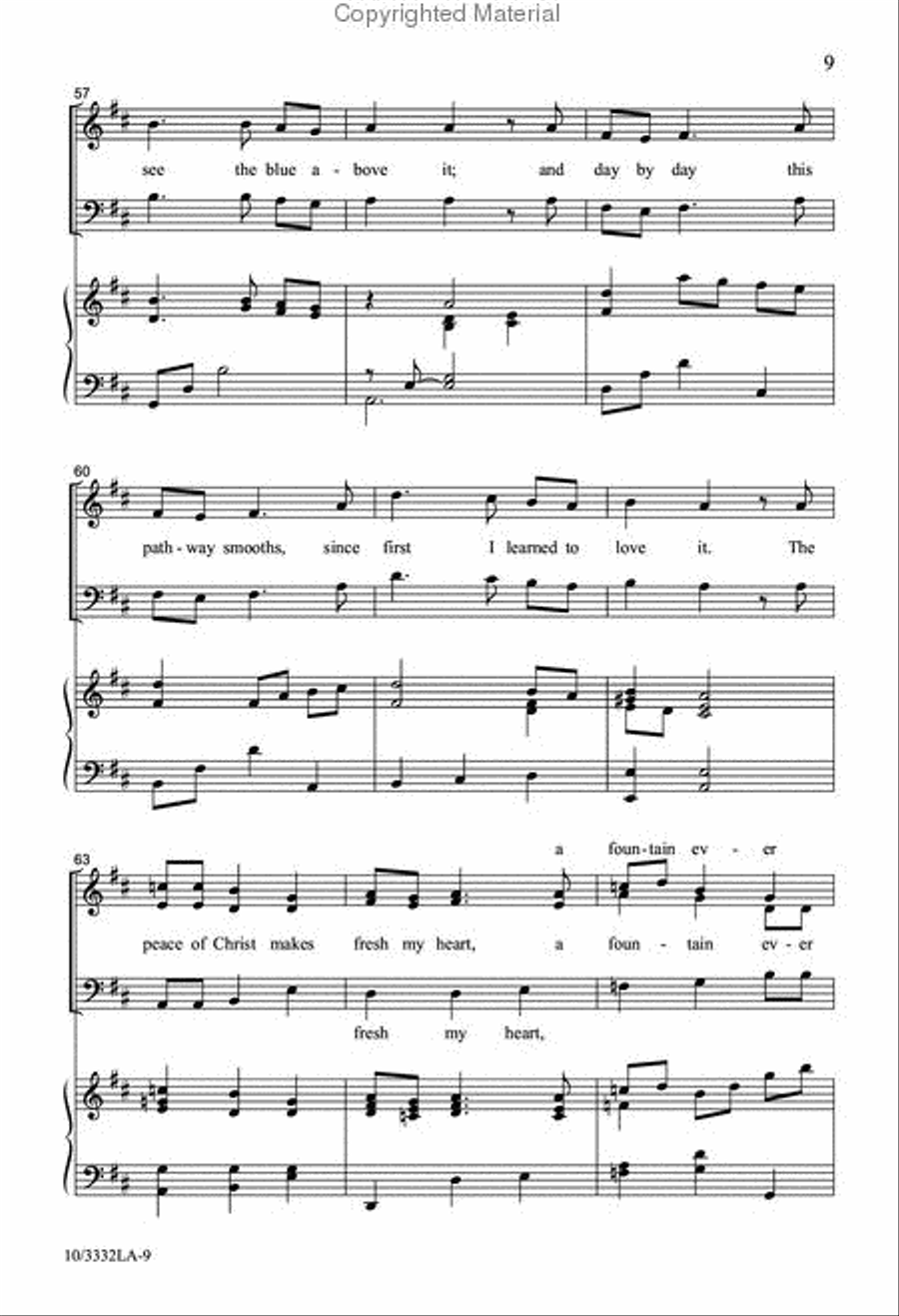 How Can I Keep From Singing? 3-Part scores gallery preview page 8