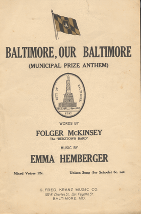 Baltimore, Our Baltimore (Municipal Prize Anthem)