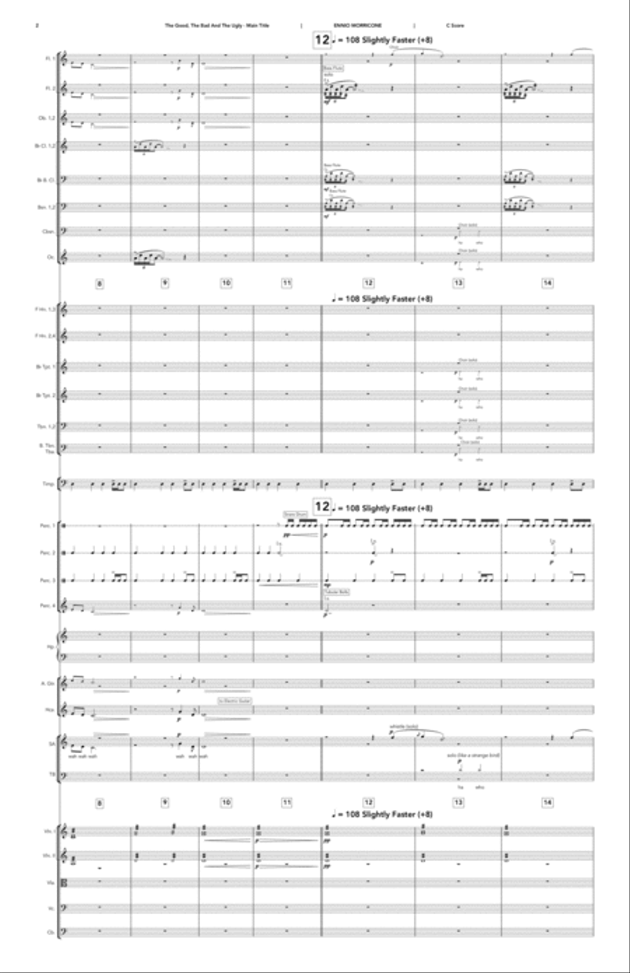 The Good, The Bad And The Ugly (main Title) - Score Only Full Orchestra scores gallery preview page 2