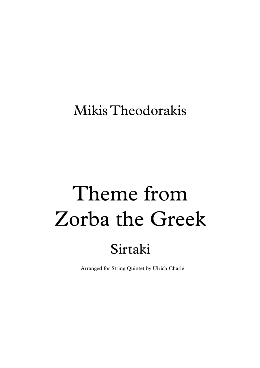 Theme From "zorba The Greek" image number null