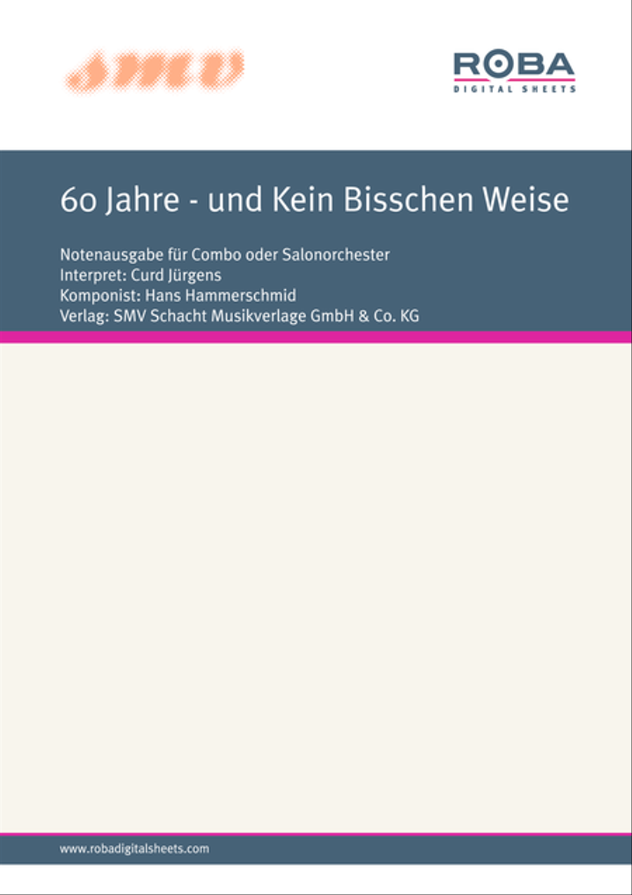 60 Jahre - und Kein Bisschen Weise Orchestra scores gallery preview page 1