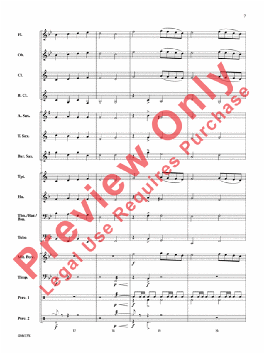 Joy! A Holiday Fanfare Joy! A Holiday Fanfare Concert Band scores gallery preview page 8