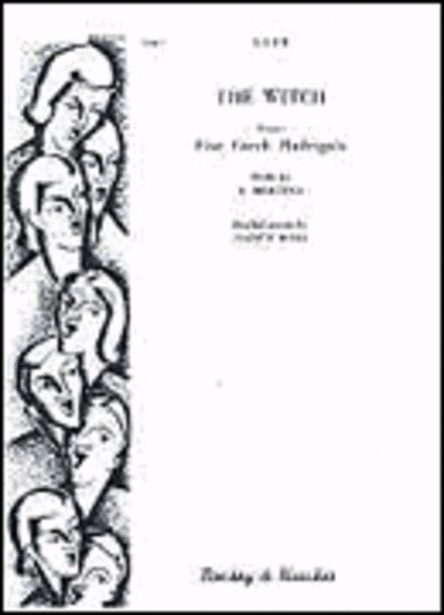 The Witch From Five (5) Czech Madrigals Satb Czech And English Language