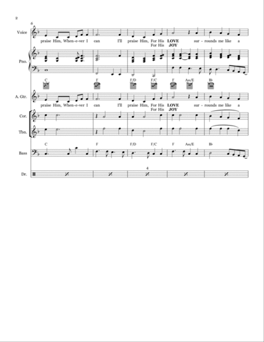 Wherever I am Small Ensemble scores gallery preview page 2