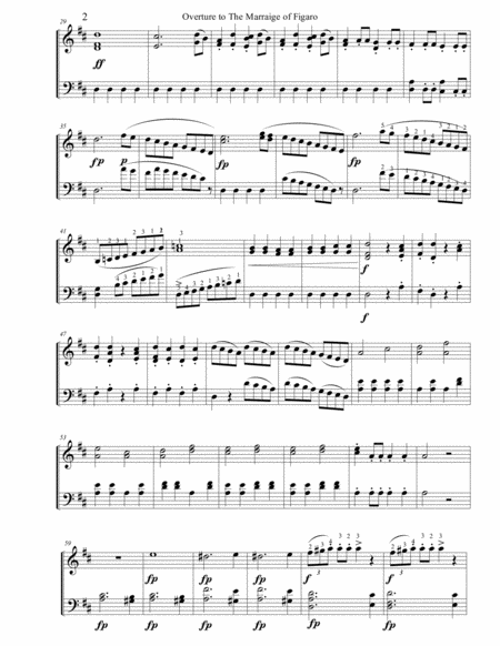 Overture to the Marriage of Figaro for Solo Piano image number null