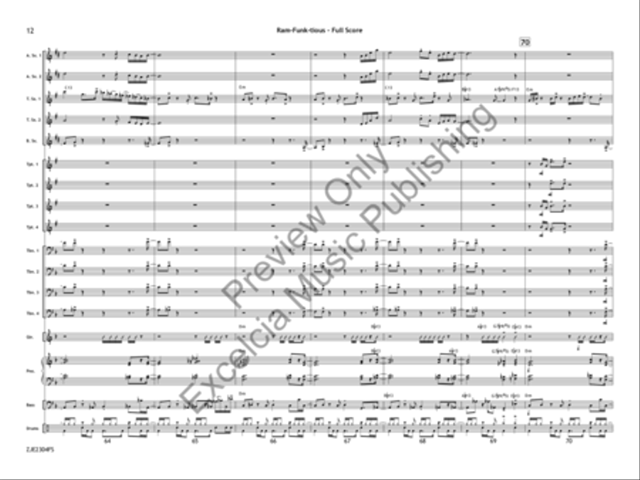 Ram-Funk-tious Ram-Funk-tious Jazz Ensemble scores gallery preview page 13