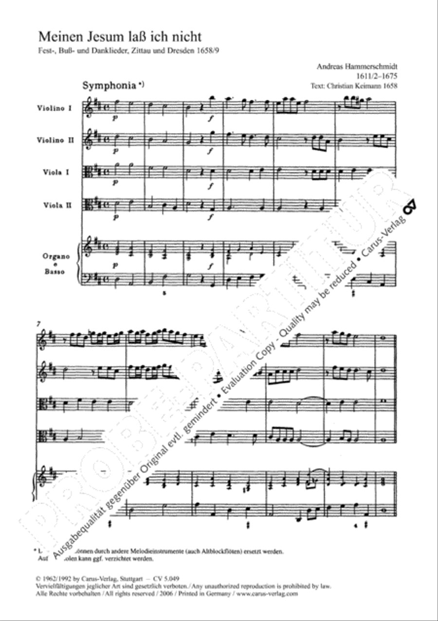 My Lord Jesus I'll not leave (Meinen Jesum lass ich nicht) SSATB scores gallery preview page 4