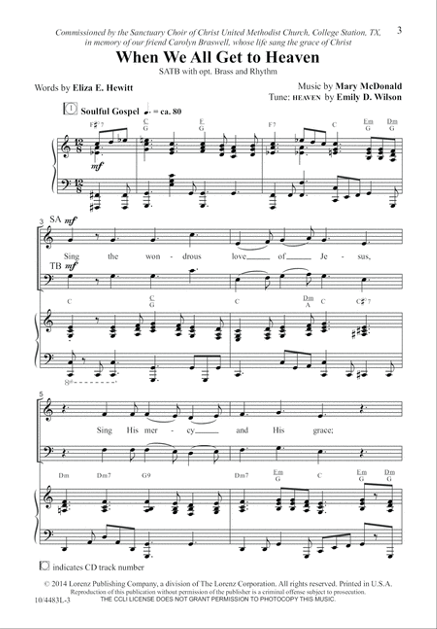 When We All Get to Heaven 4-Part scores gallery preview page 3