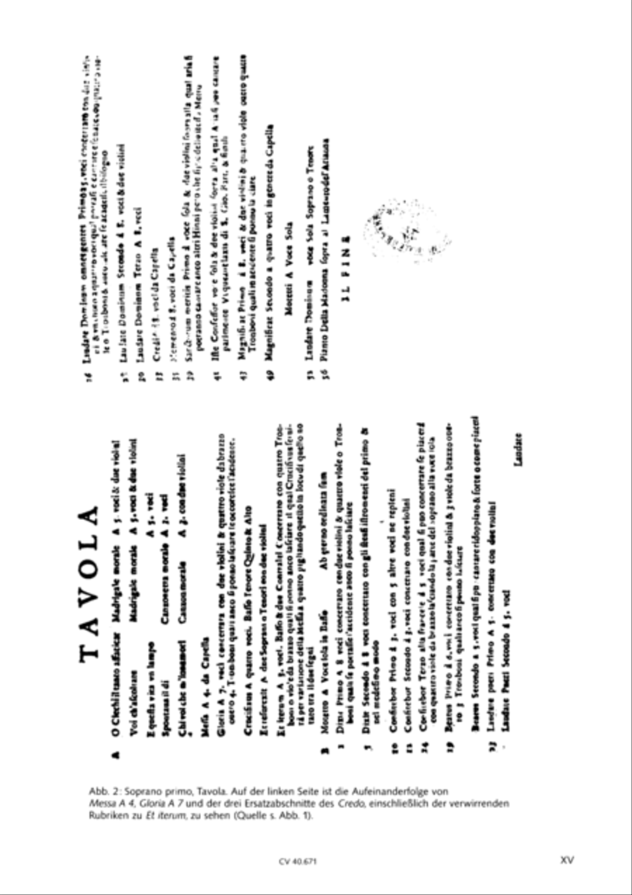 Mass in F major (Missa in F. Selva morale et spirituale) 4-Part scores gallery preview page 16