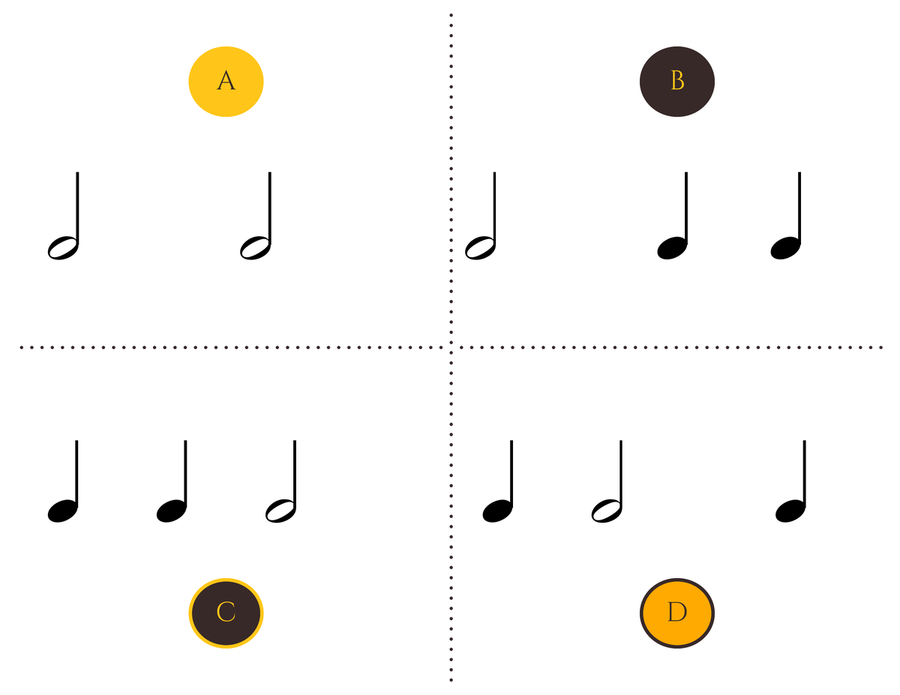 Rhythm Flash Cards For Music Lessons Flash Cards & Games scores gallery preview page 5