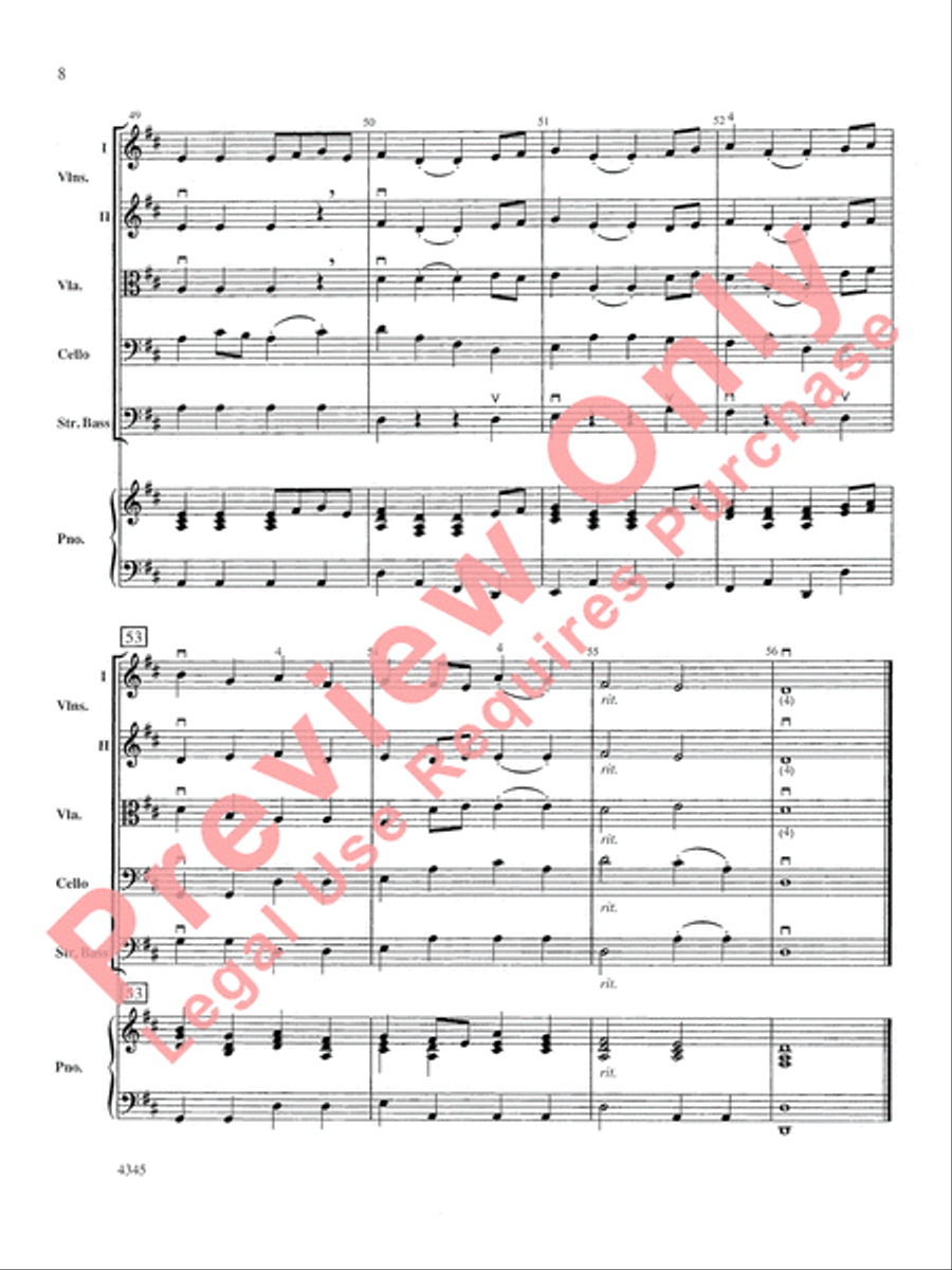 La Rejouissance La Rejouissance String Orchestra scores gallery preview page 9