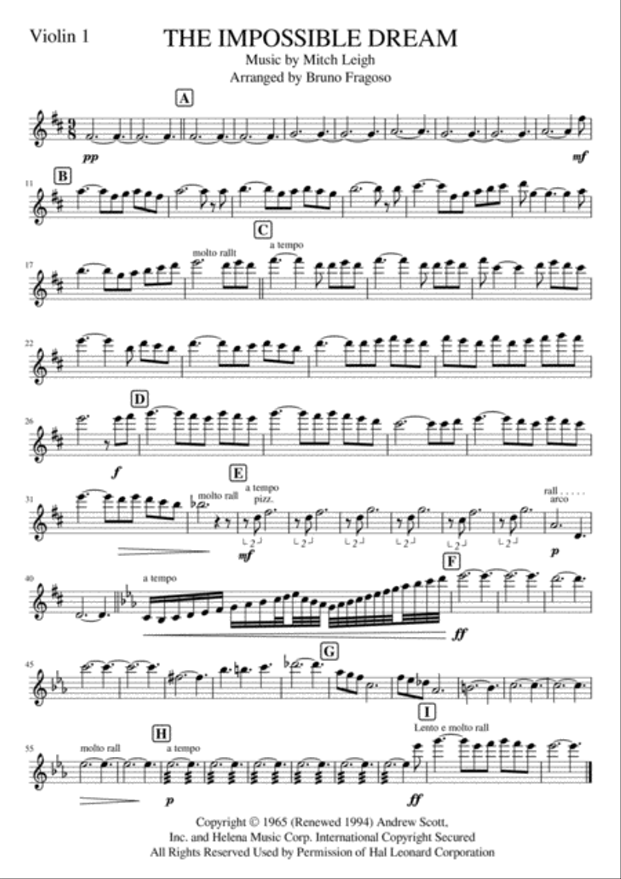 The Impossible Dream Large Ensemble scores gallery preview page 6