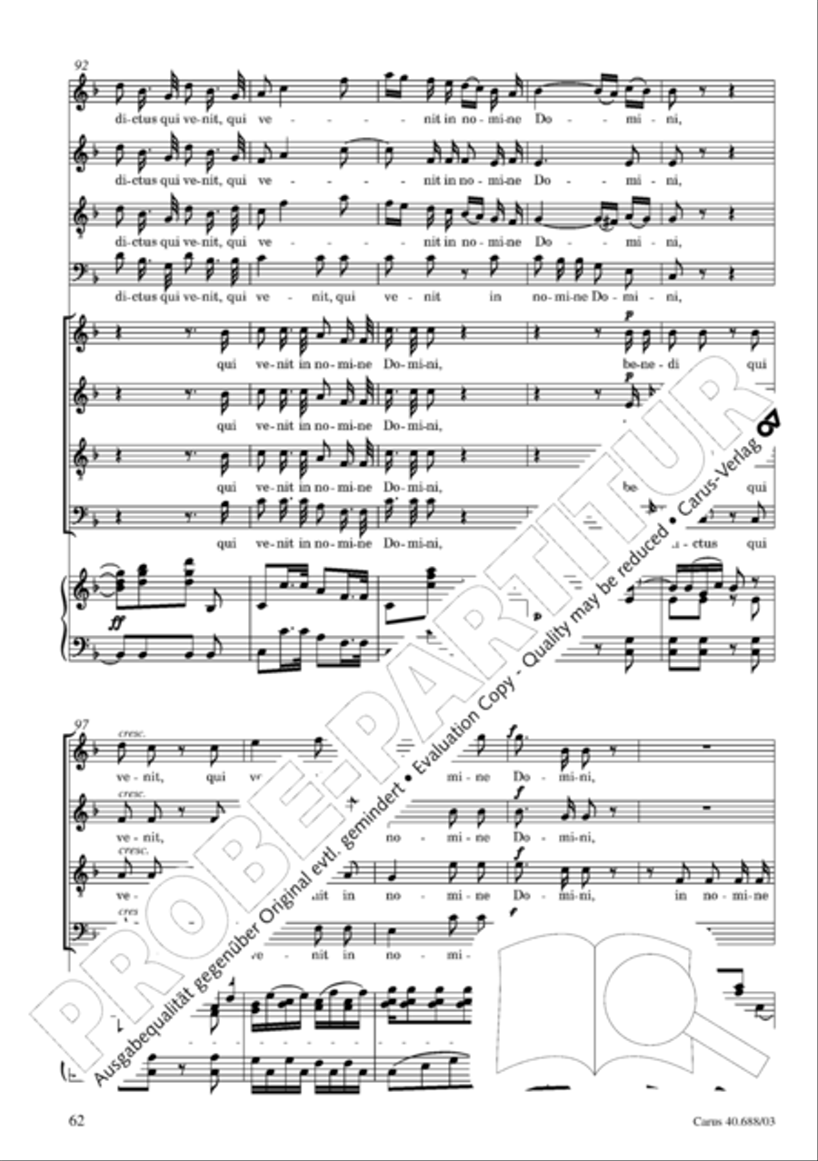 Mass in C Major Mass in C Major 4-Part scores gallery preview page 63
