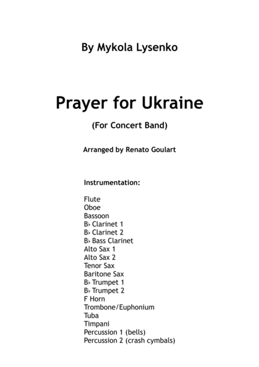 Prayer for Ukraine (For Concert Band) image number null