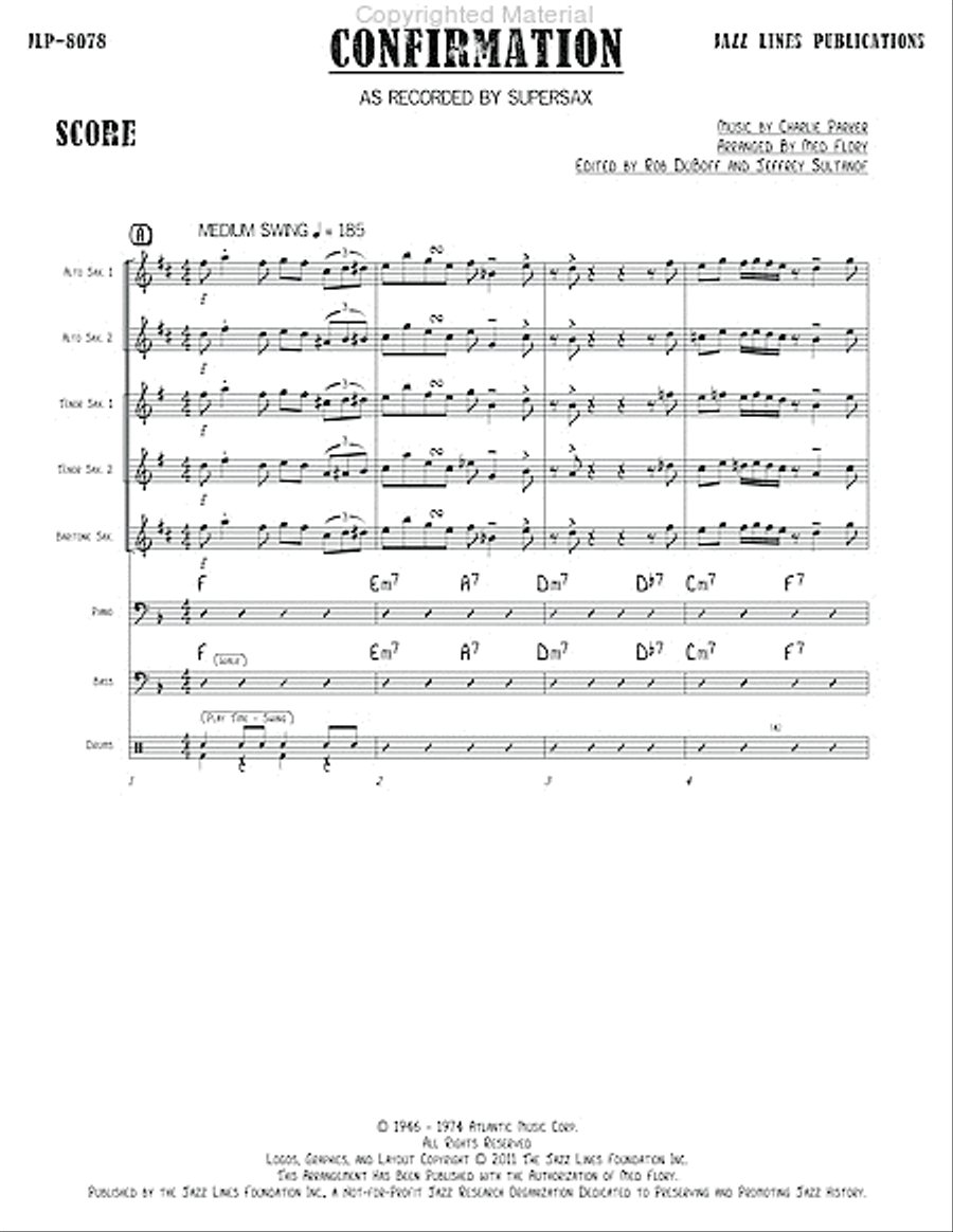 Confirmation Jazz Ensemble scores gallery preview page 6