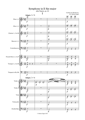 Symphony in E flat major, after Beethoven's Septet