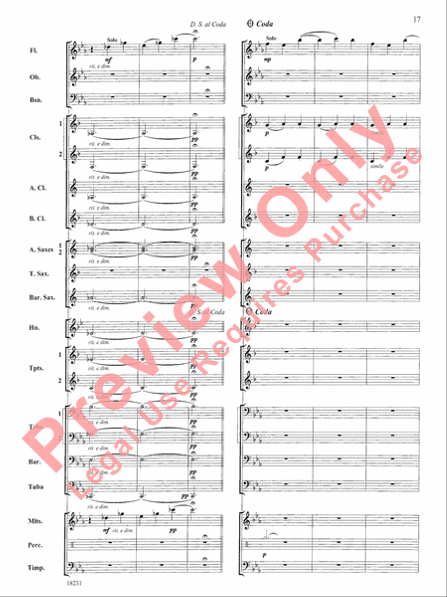 In a French Garden Concert Band scores gallery preview page 18