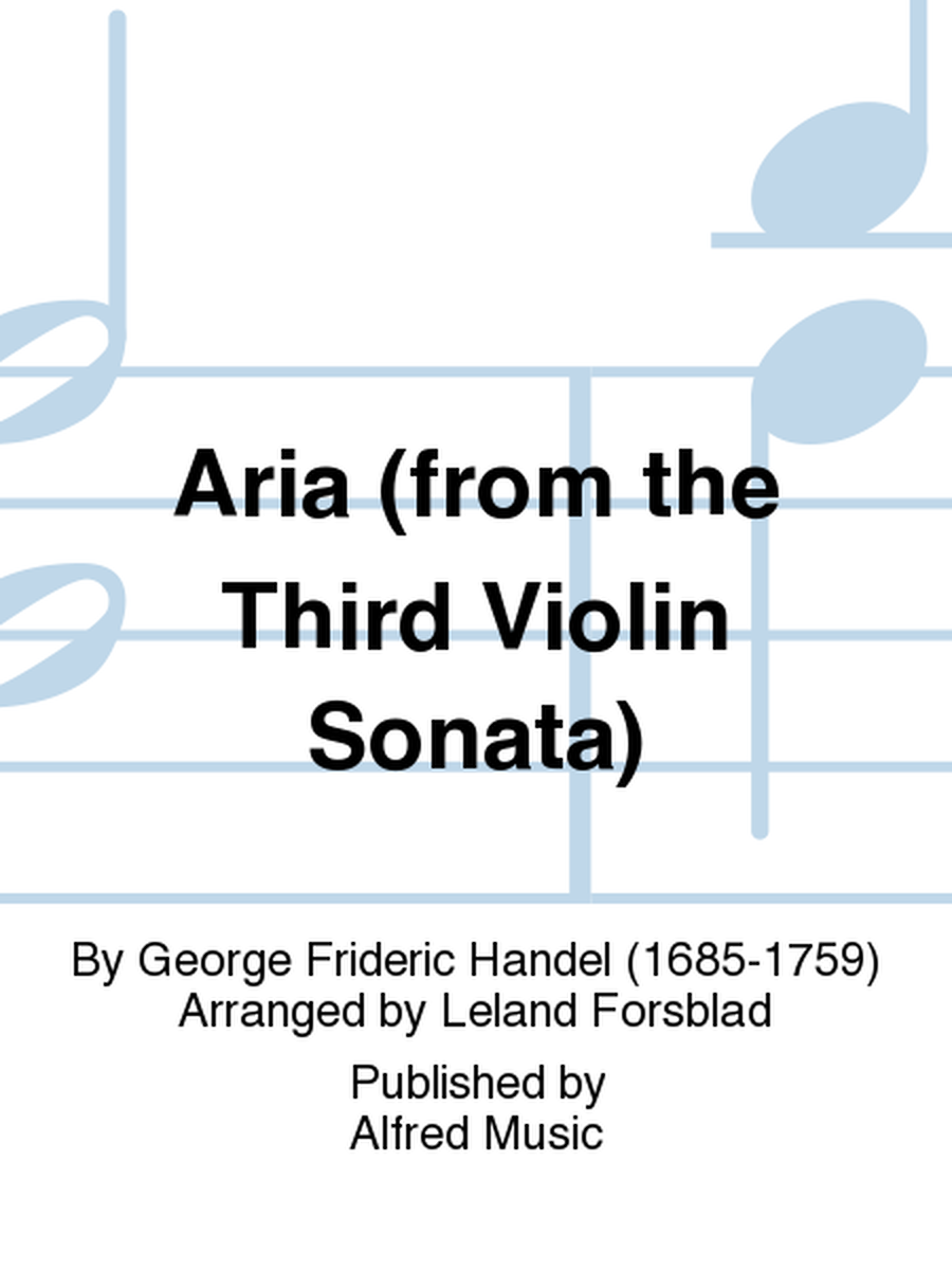 Aria (from the Third Violin Sonata)