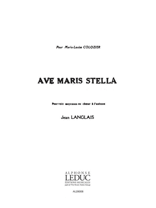 Langlais 3 Prieres No.2 Ave Maris Stella Voice A Cappella Choral