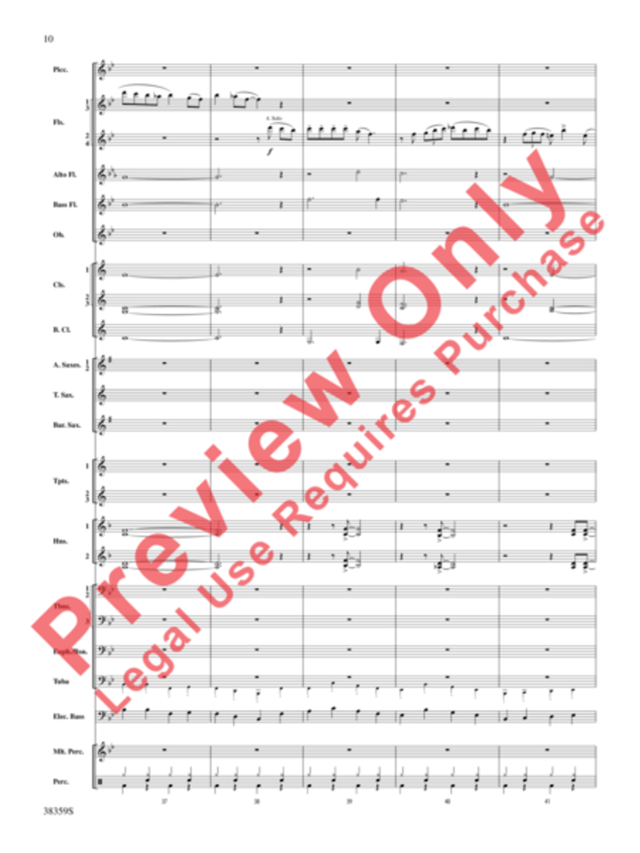 Those Fabulous Flutes Concert Band scores gallery preview page 11