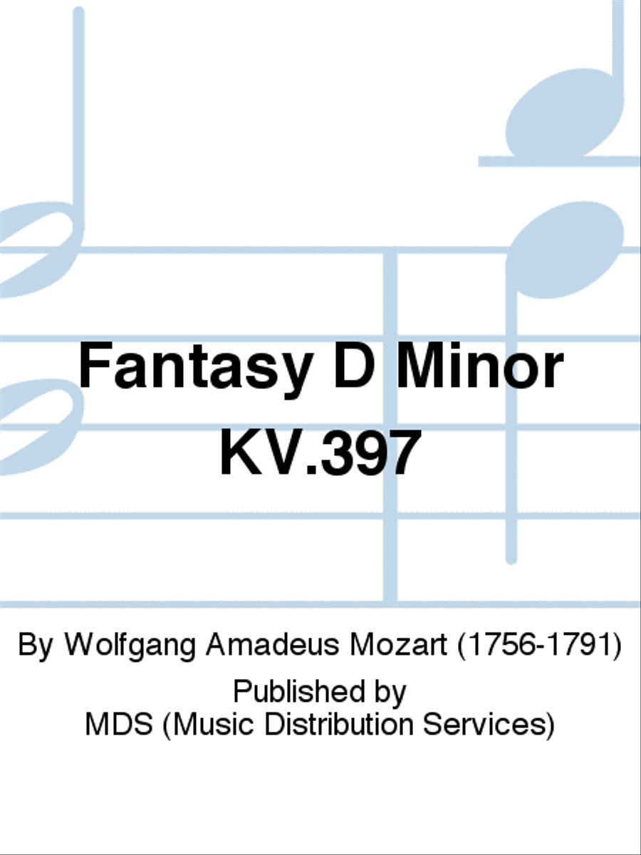 Fantasy D Minor KV.397 Piano Solo scores gallery preview page 1