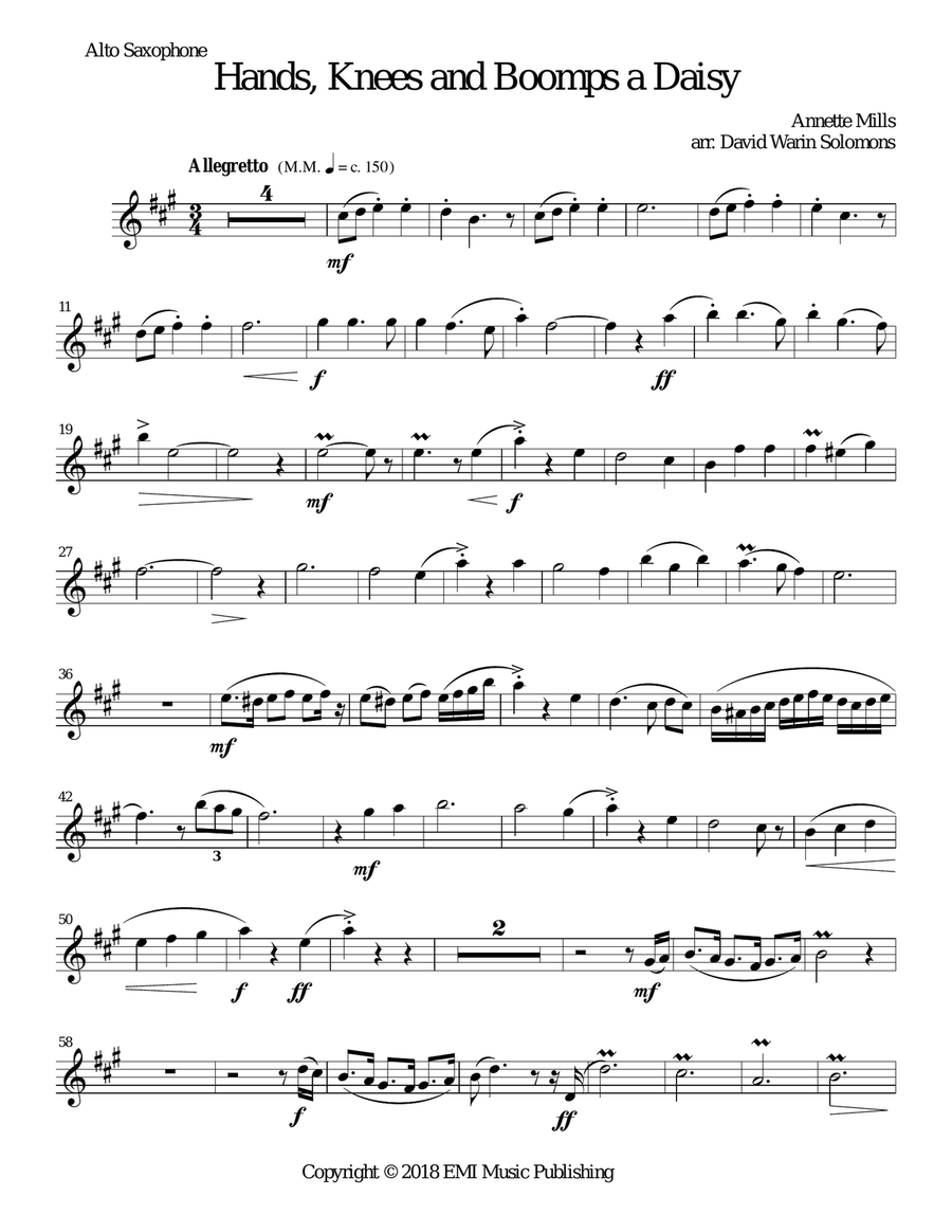 Boomps A Daisy Alto Saxophone scores gallery preview page 5