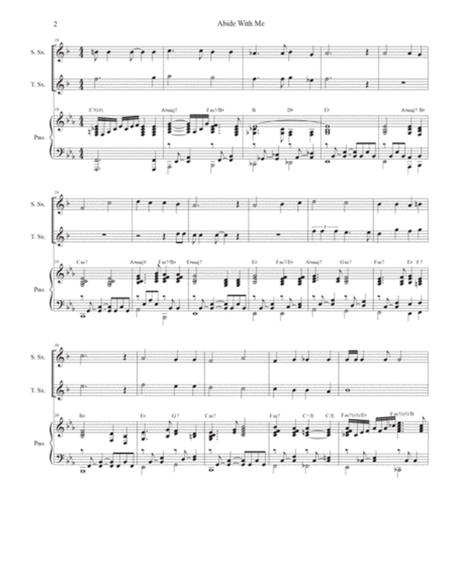 Abide With Me (Duet for Soprano and Tenor Saxophone) image number null