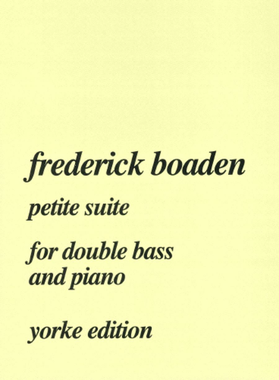 Petite Suite. DB & Pf Double Bass scores gallery preview page 1