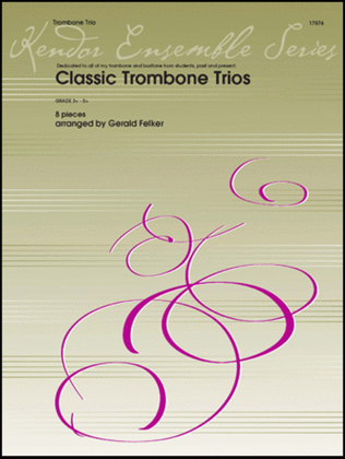 Book cover for Classic Trombone Trios (8 Pieces)