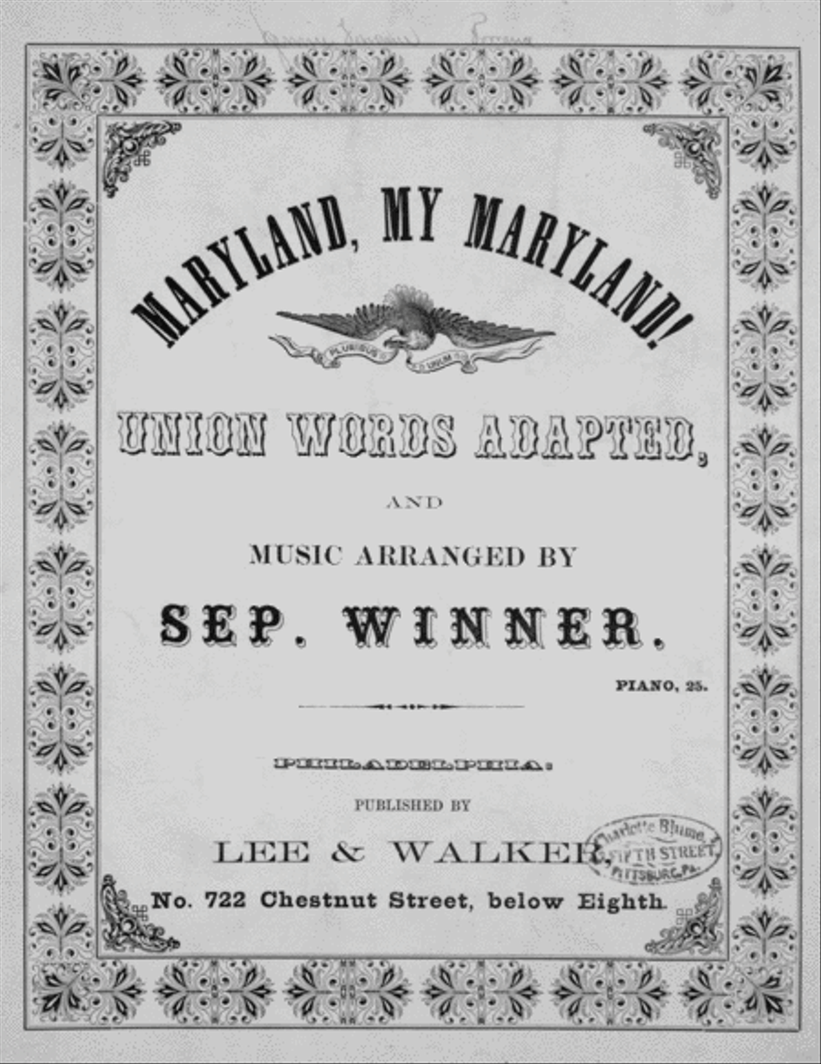 Maryland, My Maryland Voice scores gallery preview page 1