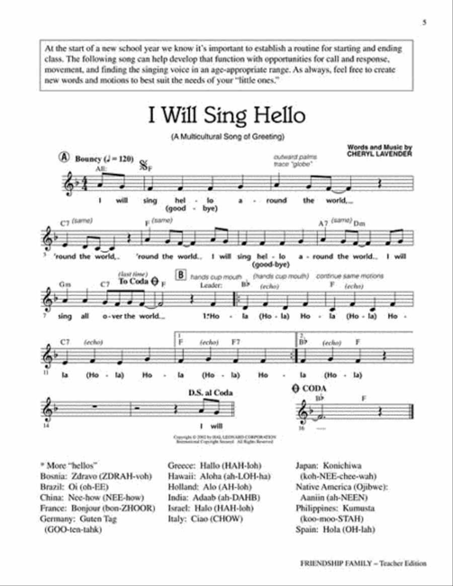Friendship Family Friendship Family Choir scores gallery preview page 4