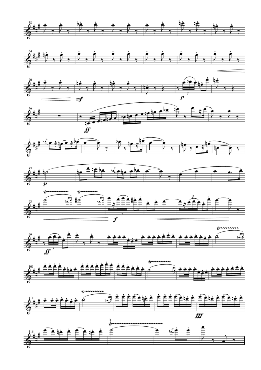 Carmen Overture (Prelude) for String Quartet String Quartet scores gallery preview page 2