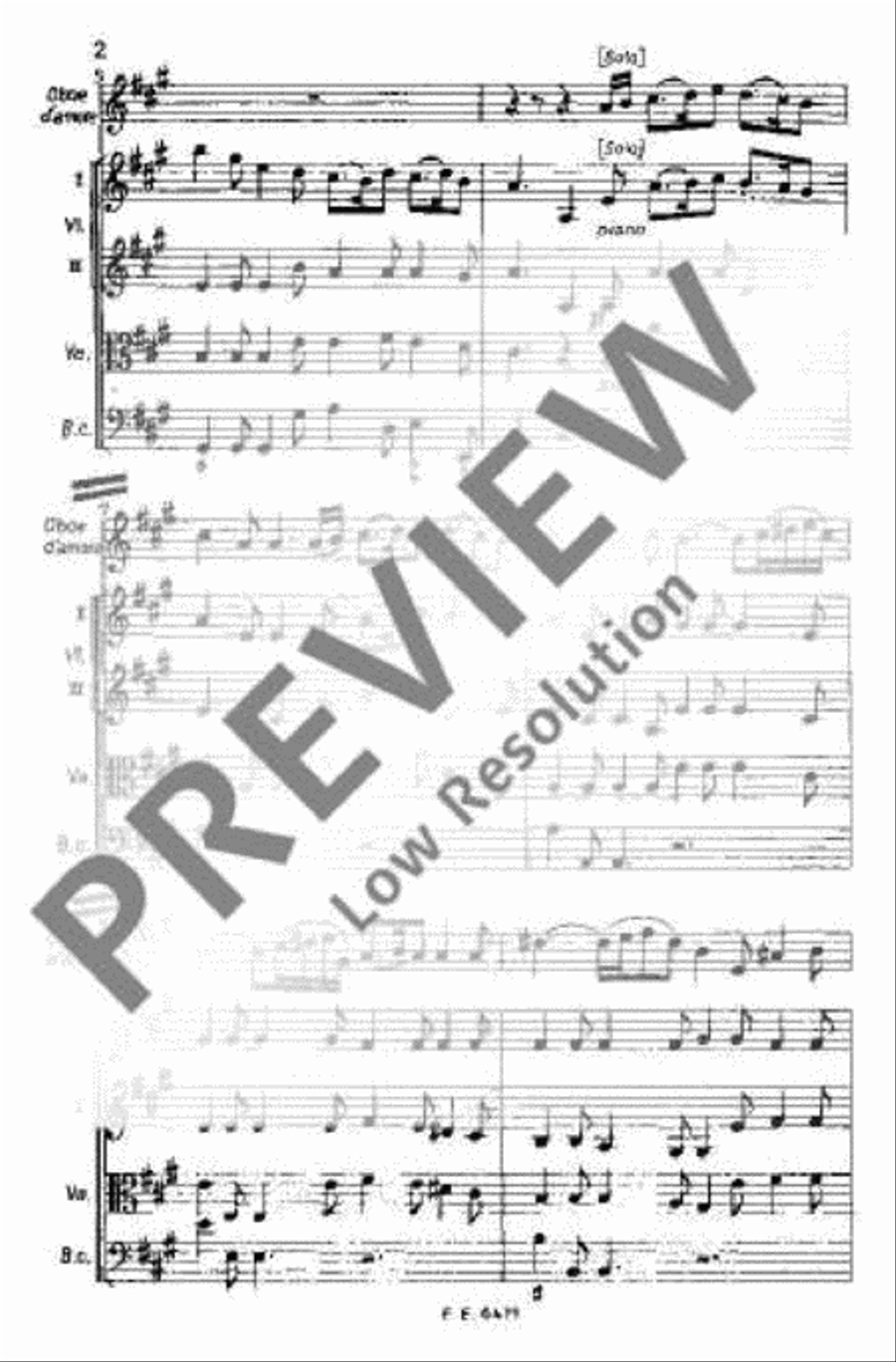 Concerto A major Piano and Keyboard scores gallery preview page 7