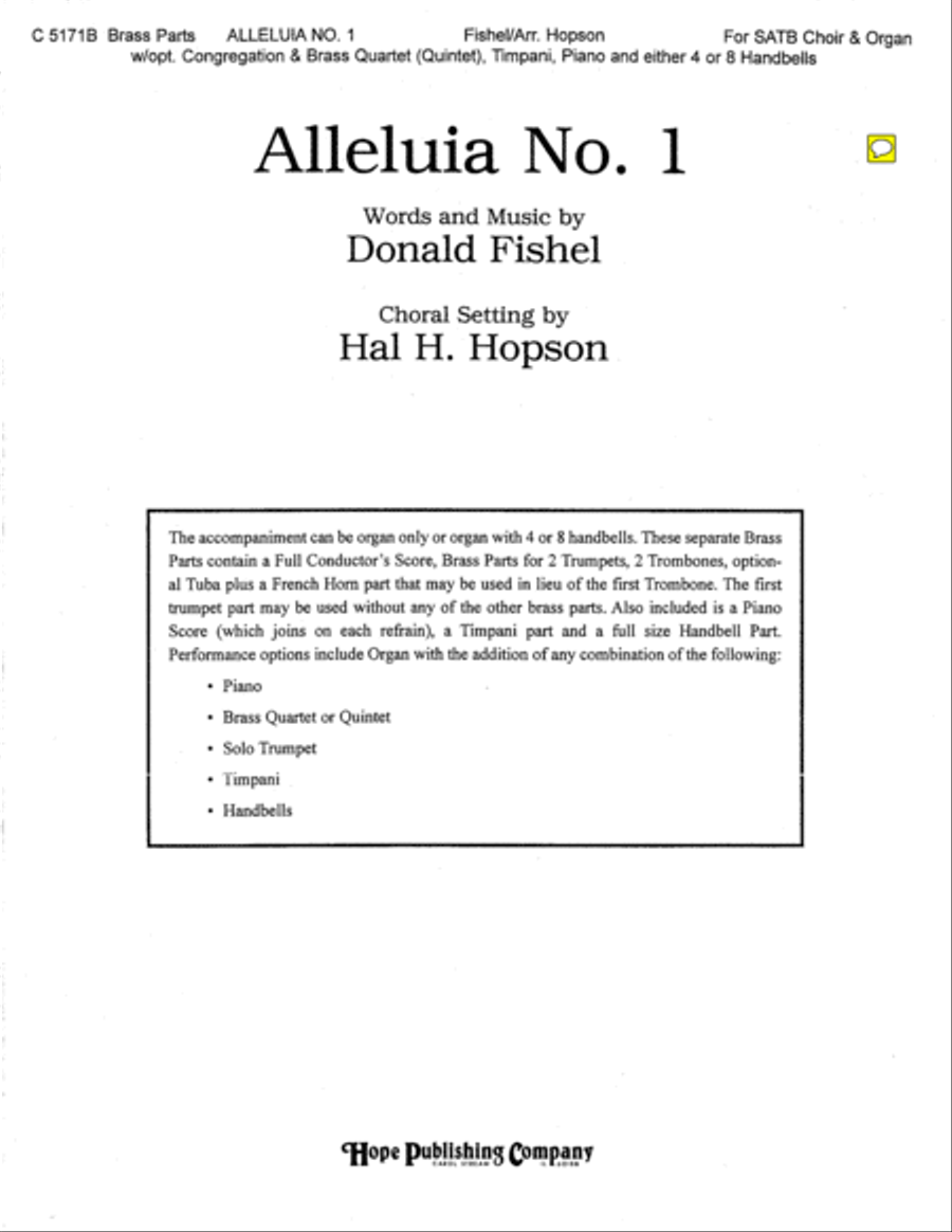 Alleluia No. 1 Choir scores gallery preview page 13