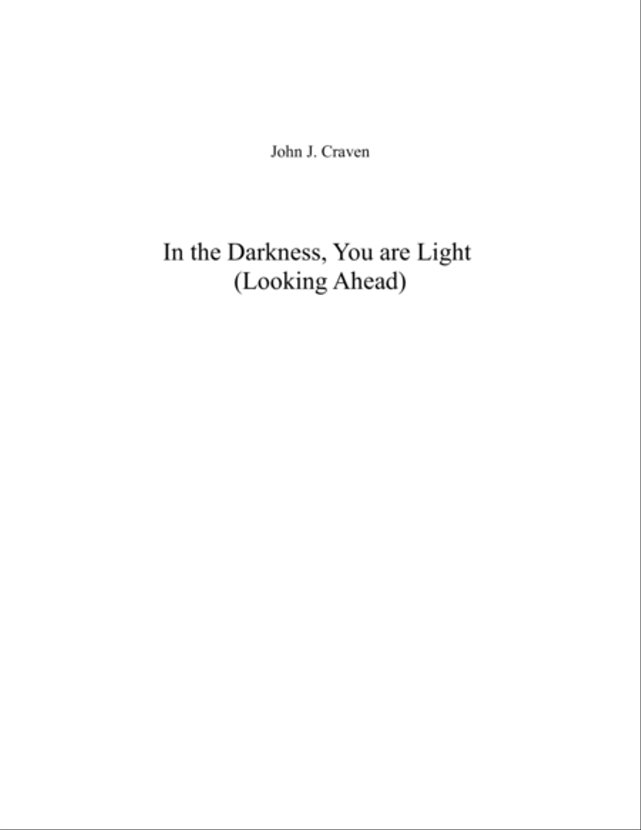 In the Darkness, You are Light Vocal Duet scores gallery preview page 1