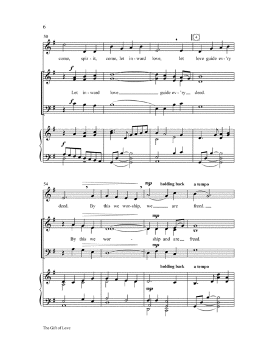 The Gift of Love 3-Part scores gallery preview page 7