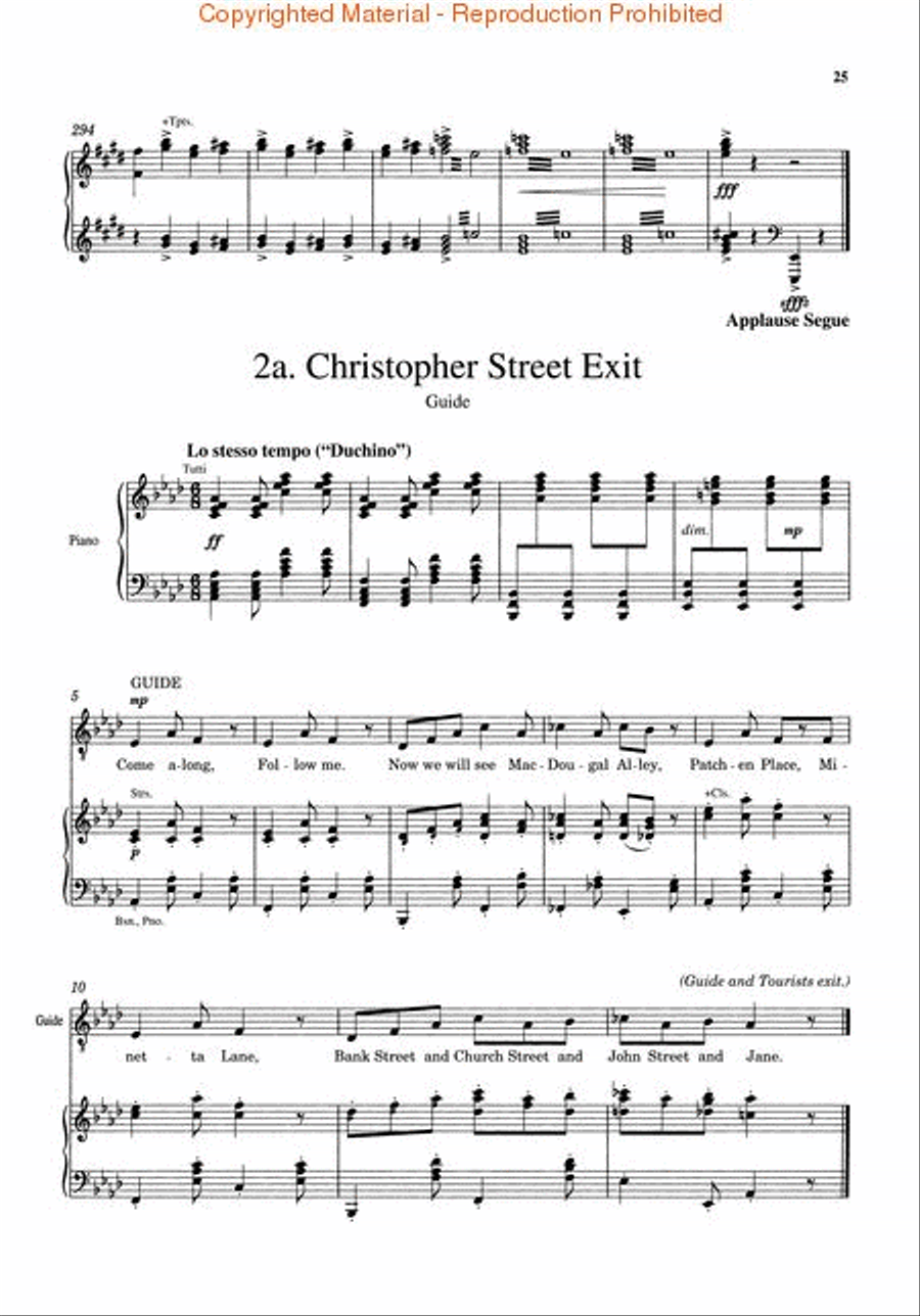Wonderful Town Piano, Vocal scores gallery preview page 4