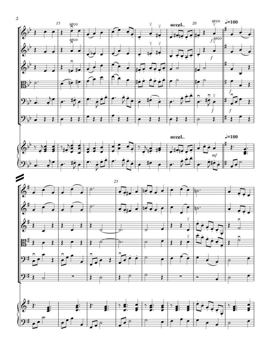 THE MISCHIEVOUS MOP FOR YOUNG STRING ORCHESTRA String Orchestra scores gallery preview page 1