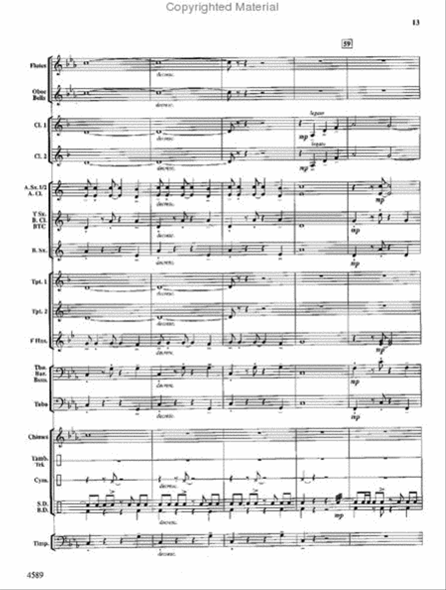 Copper Mountain Legend Concert Band scores gallery preview page 14