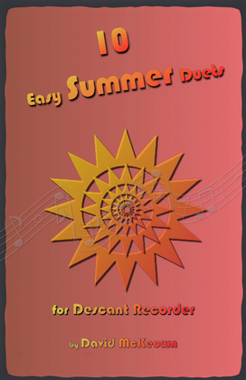 Book cover for 10 Easy Summer Duets for Descant Recorder
