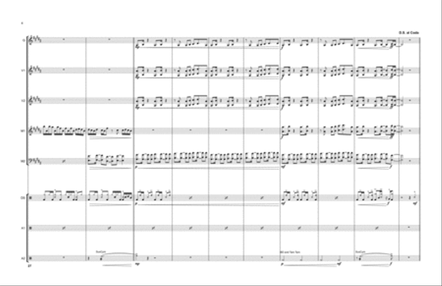 A Thousand Miles Percussion Ensemble scores gallery preview page 5