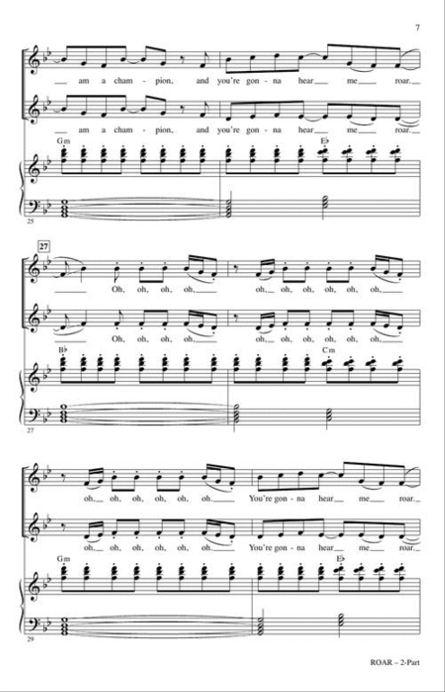 Roar 2-Part scores gallery preview page 5